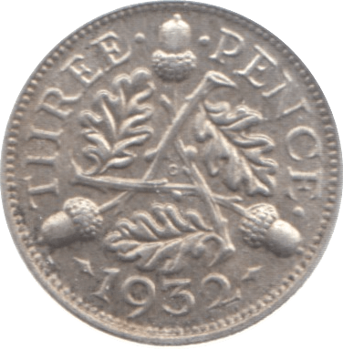 1932 THREEPENCE ( AUNC ) 3 - Threepence - Cambridgeshire Coins