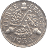 1932 THREEPENCE ( AUNC ) 3 - Threepence - Cambridgeshire Coins