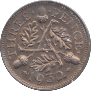 1932 THREEPENCE ( EF ) - Threepence - Cambridgeshire Coins