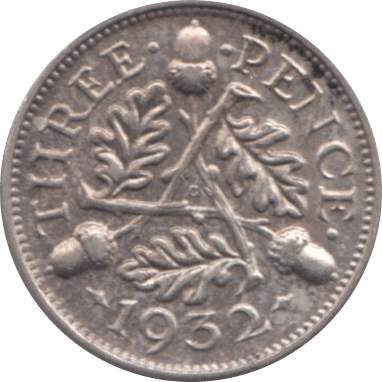 1932 THREEPENCE ( EF ) - Threepence - Cambridgeshire Coins