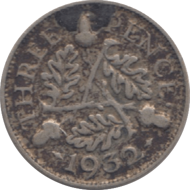 1932 THREEPENCE - Threepence - Cambridgeshire Coins