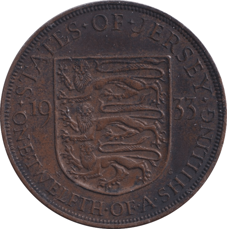 1933 1/12 SHILLING JERSEY - WORLD COINS - Cambridgeshire Coins