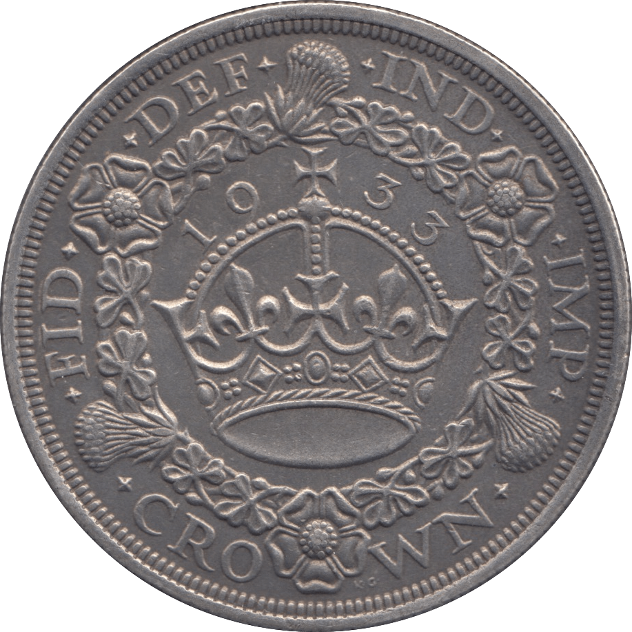 1933 CROWN ( AUNC ) - Halfcrown - Cambridgeshire Coins