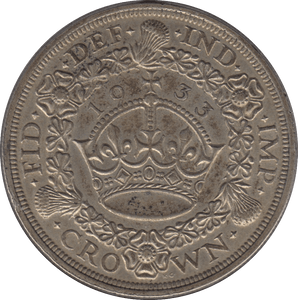 1933 CROWN ( EF ) - Crown - Cambridgeshire Coins