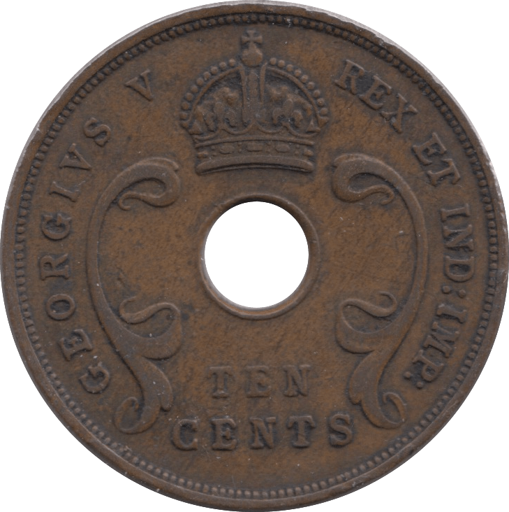 1933 EAST AFRICA 10 CENTS - WORLD COINS - Cambridgeshire Coins