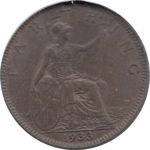 1933 FARTHING ( EF ) - Farthing - Cambridgeshire Coins