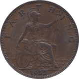 1933 FARTHING ( UNC ) 2 - Farthing - Cambridgeshire Coins