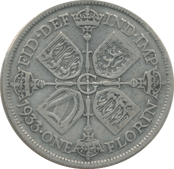 1933 FLORIN (F) - Florin - Cambridgeshire Coins