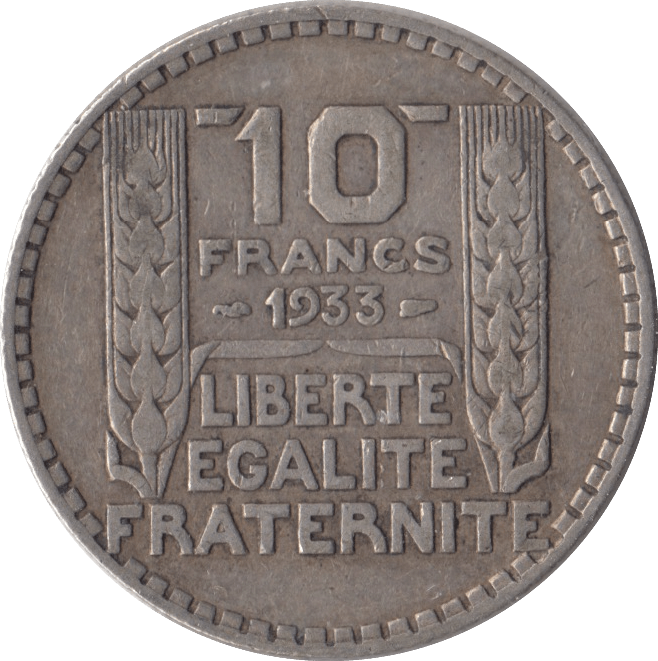 1933 FRANCE 10 CENTIMES - WORLD COINS - Cambridgeshire Coins