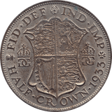 1933 HALFCROWN ( AUNC ) 4 - Halfcrown - Cambridgeshire Coins