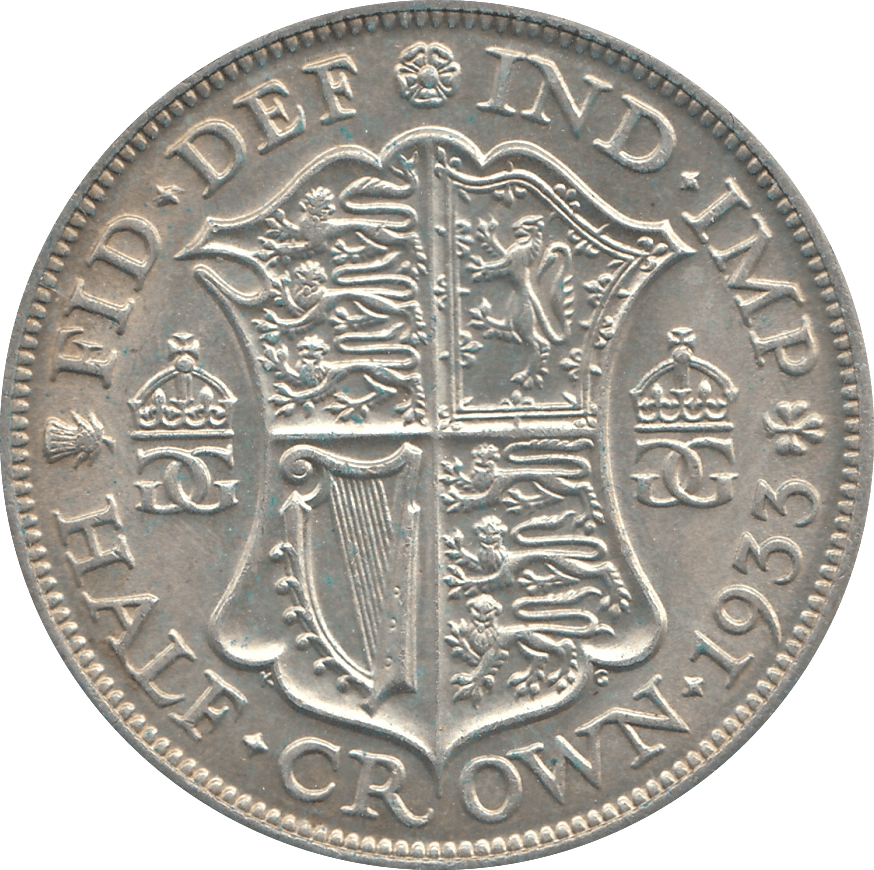 1933 HALFCROWN ( EF ) A - Halfcrown - Cambridgeshire Coins