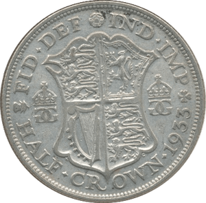 1933 HALFCROWN (F) - Halfcrown - Cambridgeshire Coins