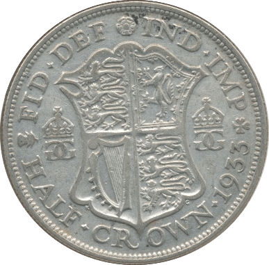 1933 HALFCROWN (F) - Halfcrown - Cambridgeshire Coins