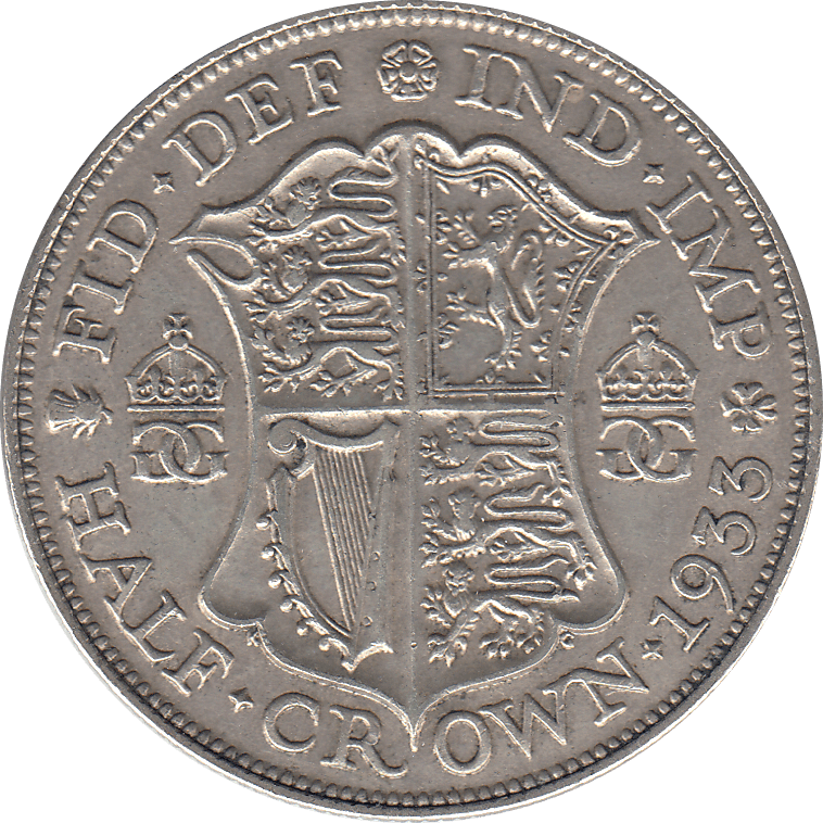 1933 HALFCROWN ( GVF ) 6 - Halfcrown - Cambridgeshire Coins