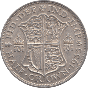 1933 HALFCROWN ( GVF ) - HALFCROWN - Cambridgeshire Coins