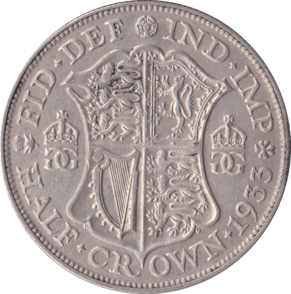 1933 HALFCROWN ( GVF ) - Halfcrown - Cambridgeshire Coins