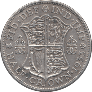 1933 HALFCROWN ( VF ) 3 - Halfcrown - Cambridgeshire Coins