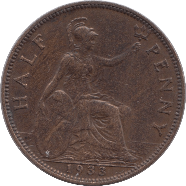 1933 HALFPENNY ( GVF ) - HALFPENNY - Cambridgeshire Coins