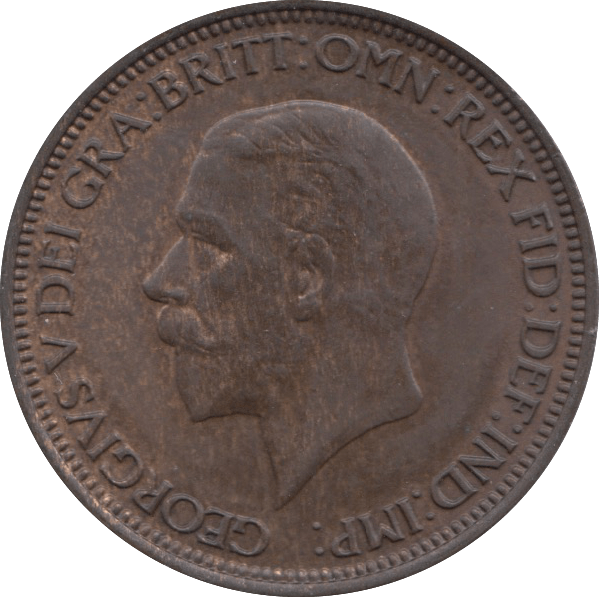 1933 HALFPENNY ( UNC ) 3 - Halfpenny - Cambridgeshire Coins