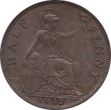 1933 HALFPENNY ( UNC ) 3 - Halfpenny - Cambridgeshire Coins