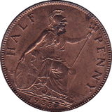 1933 HALFPENNY ( UNC ) - Halfpenny - Cambridgeshire Coins