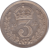 1933 MAUNDY THREEPENCE ( UNC ) - Maundy Coins - Cambridgeshire Coins
