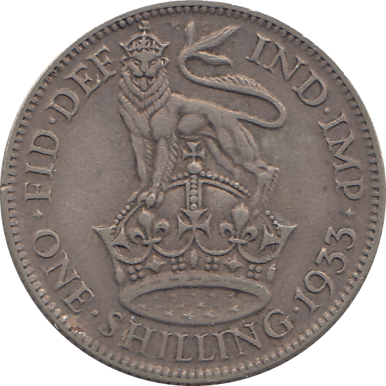 1933 SHILLING ( VF ) 3 - Shilling - Cambridgeshire Coins