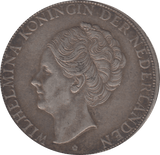 1933 SILVER NETHERLANDS 2 1/2 GUILDER - SILVER WORLD COINS - Cambridgeshire Coins