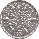 1933 SIXPENCE ( AUNC ) - Sixpence - Cambridgeshire Coins
