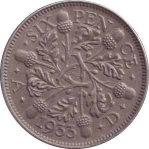 1933 SIXPENCE ( UNC ) - Sixpence - Cambridgeshire Coins