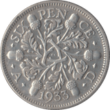 1933 SIXPENCE ( VF ) - Sixpence - Cambridgeshire Coins