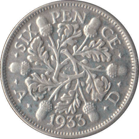 1933 SIXPENCE ( VF ) - Sixpence - Cambridgeshire Coins