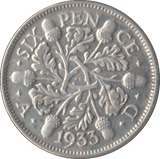 1933 SIXPENCE ( VF ) - Sixpence - Cambridgeshire Coins