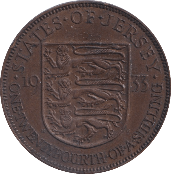 1933 STATES OF JERSEY - WORLD COINS - Cambridgeshire Coins