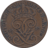 1933 SWEDEN ONE ORE - WORLD COINS - Cambridgeshire Coins