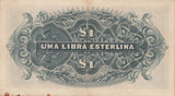 1934 1 LIBRA ESTERLINA BANKNOTE MOZAMBIQUE ( REF 311 ) - World Banknotes - Cambridgeshire Coins