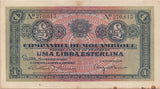 1934 1 LIBRA ESTERLINA BANKNOTE MOZAMBIQUE ( REF 311 ) - World Banknotes - Cambridgeshire Coins