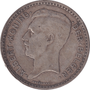 1934 20 FRANCS BELGIUM - WORLD COINS - Cambridgeshire Coins