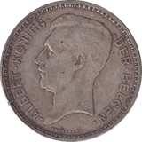 1934 20 FRANCS BELGIUM - WORLD COINS - Cambridgeshire Coins