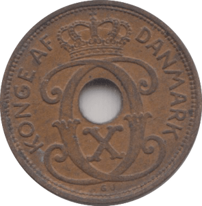 1934 7 ORE DENMARK - WORLD COINS - Cambridgeshire Coins
