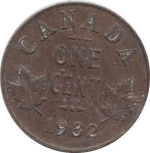 1934 CANADA ONE CENT - WORLD coins - Cambridgeshire Coins