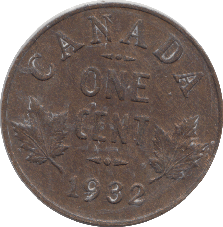 1934 CANADA ONE CENT - WORLD coins - Cambridgeshire Coins