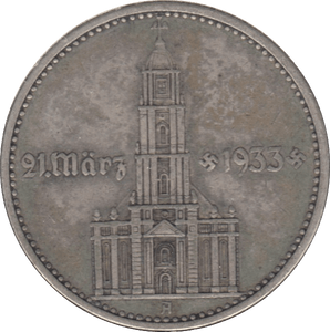 1934 GERMANY SILVER 2 MARK - SILVER WORLD COINS - Cambridgeshire Coins