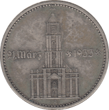 1934 GERMANY SILVER 2 MARK - SILVER WORLD COINS - Cambridgeshire Coins