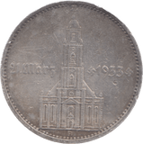 1934 GERMANY SILVER 5 MARKS - SILVER WORLD COINS - Cambridgeshire Coins