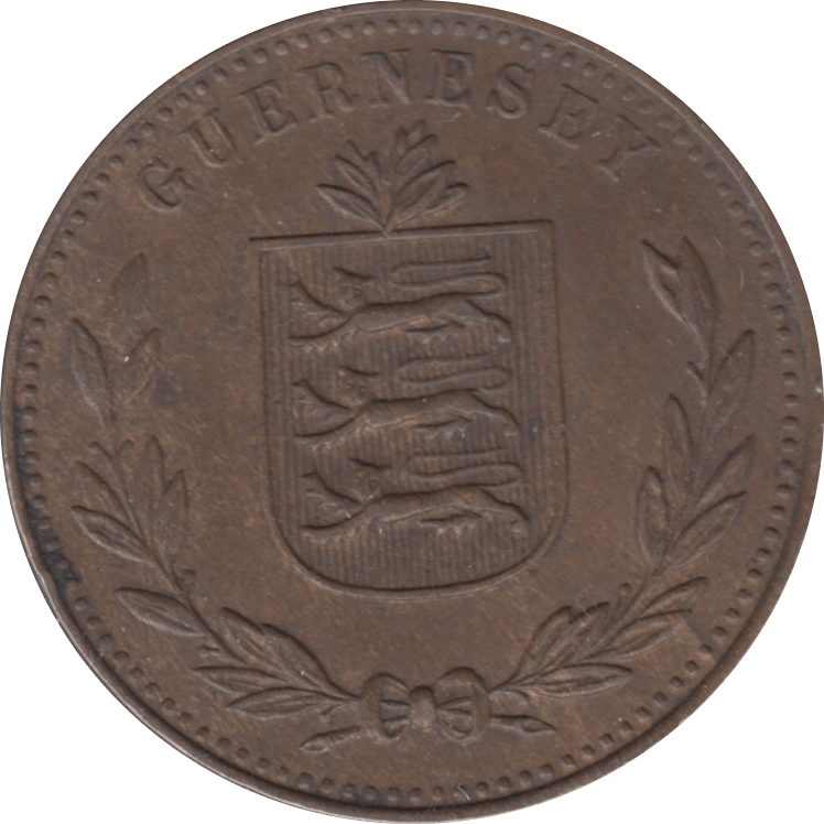 1934 GUERNSEY 8 DOUBLES - WORLD COINS - Cambridgeshire Coins