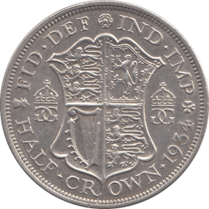 1934 HALFCROWN ( AUNC ) 9 - Halfcrown - Cambridgeshire Coins