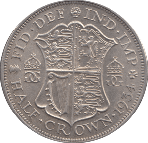 1934 HALFCROWN ( EF ) 3 - Halfcrown - Cambridgeshire Coins