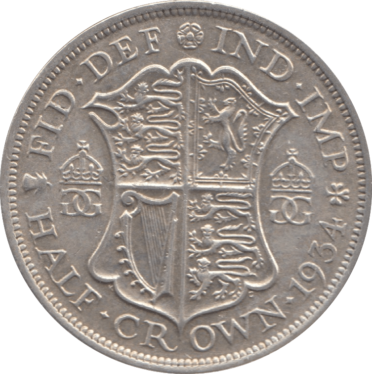 1934 HALFCROWN ( EF ) 7 - Halfcrown - Cambridgeshire Coins