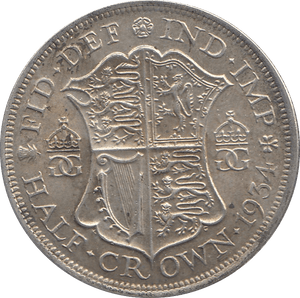 1934 HALFCROWN ( EF ) A - Halfcrown - Cambridgeshire Coins